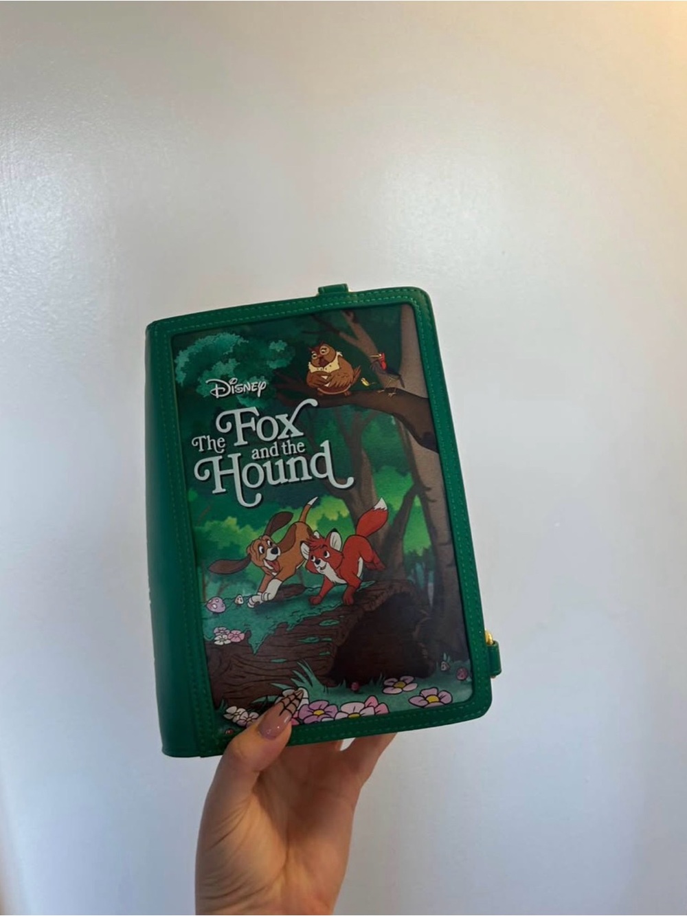Loungefly Never Used The Fox and the Hound Green Crossbody Bag
